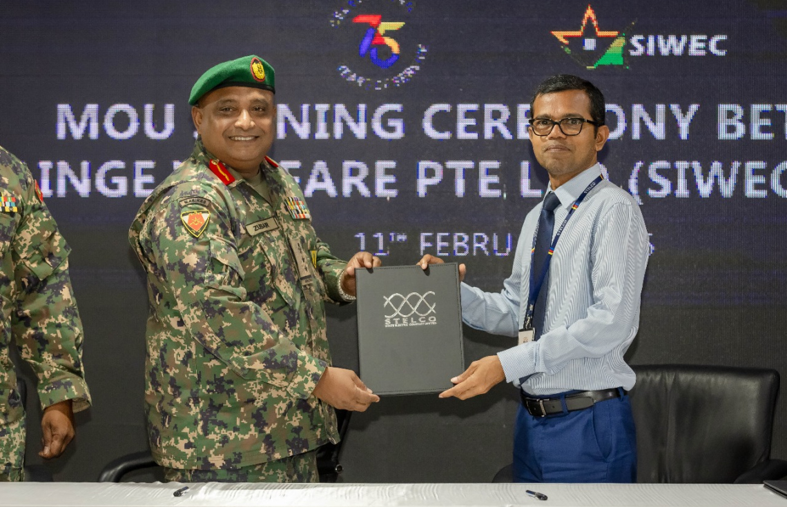 ސްޓެލްކޯ ގެ މުވައްޒަފުންނަށް ގިނަ ދާއިރާތަކަކުން ތަމްރީނު ފޯރުކޮށްދިނުން ސިފައިންނާ ޚަވާލުކޮށްފި